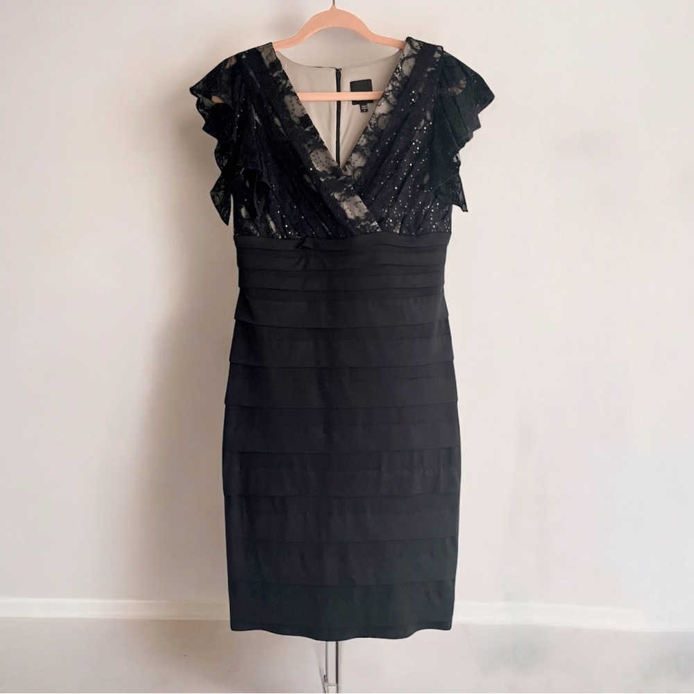 🩷Elegant Black Evening Dress | Little Black Dress | Size 8 | Full Lined
